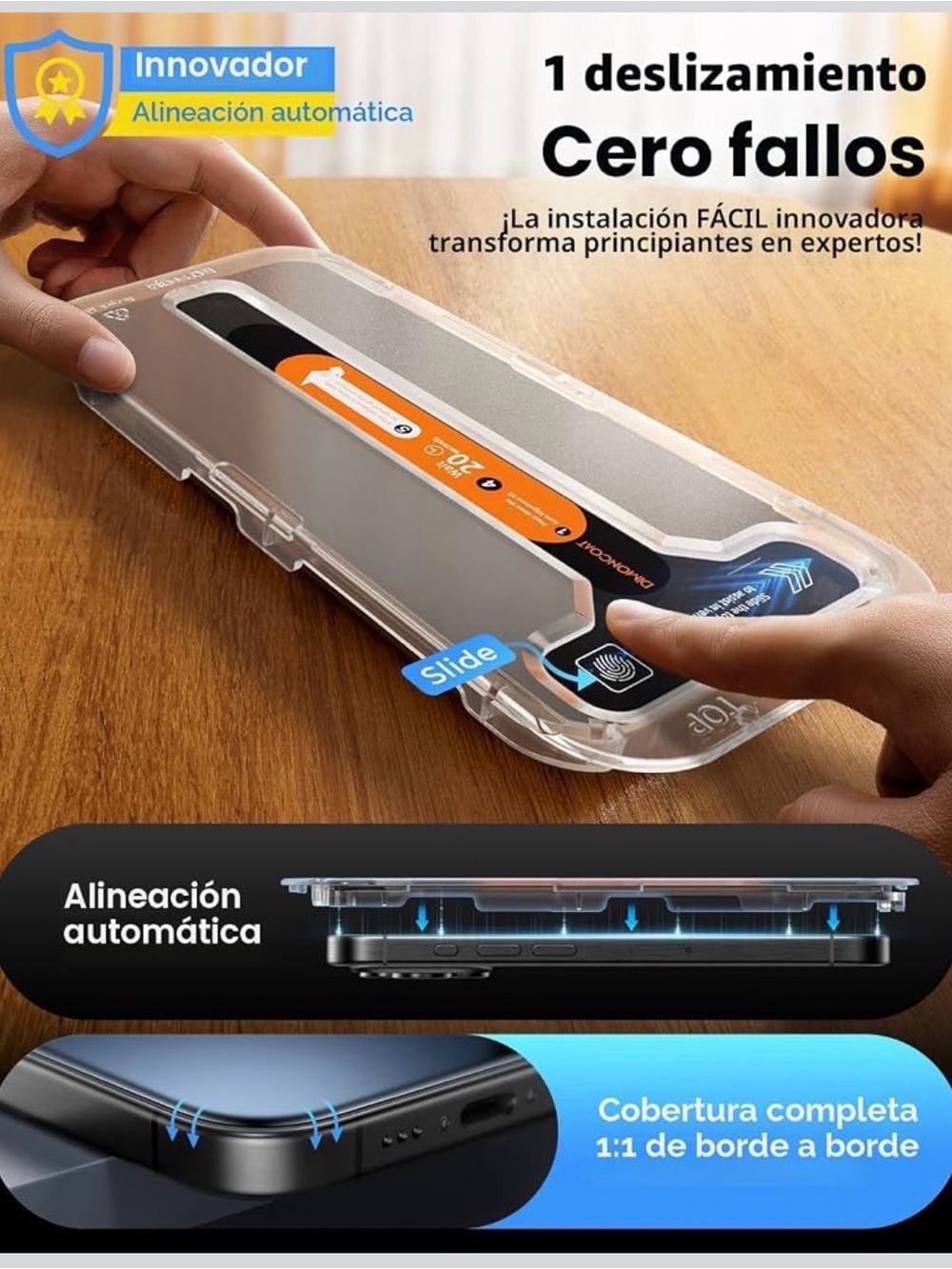 Clear Transparent Phone Case with Automatic Alignment - Clear